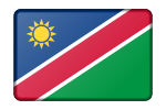 Flag of Namibia (bevelled)